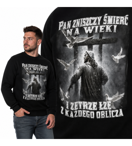 LONGSLEEVE Chrześcijański   Pan zniszczy śmierć